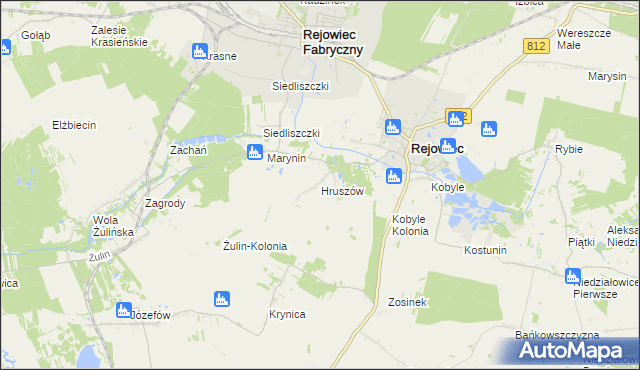mapa Hruszów, Hruszów na mapie Targeo