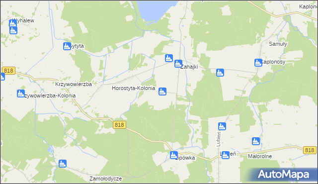 mapa Ignaców gmina Wyryki, Ignaców gmina Wyryki na mapie Targeo