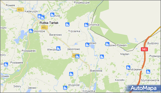 mapa Ignatowizna, Ignatowizna na mapie Targeo