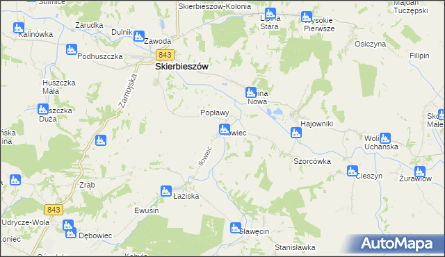 mapa Iłowiec, Iłowiec na mapie Targeo