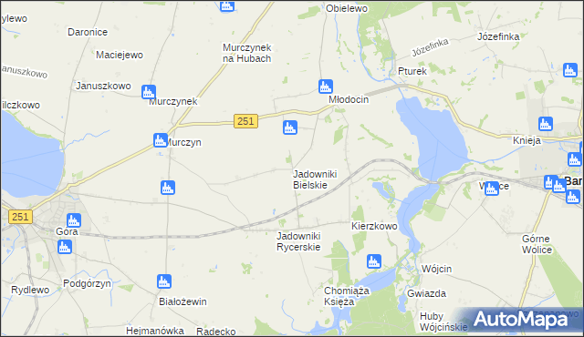 mapa Jadowniki Bielskie, Jadowniki Bielskie na mapie Targeo