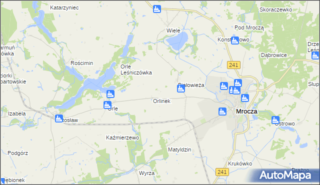 mapa Jadwigowo, Jadwigowo na mapie Targeo