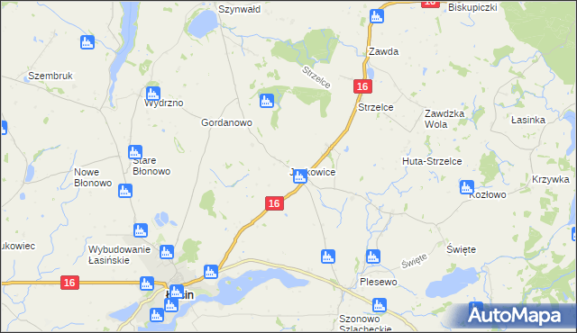 mapa Jankowice gmina Łasin, Jankowice gmina Łasin na mapie Targeo