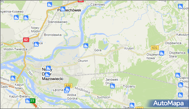 mapa Janówek Pierwszy, Janówek Pierwszy na mapie Targeo