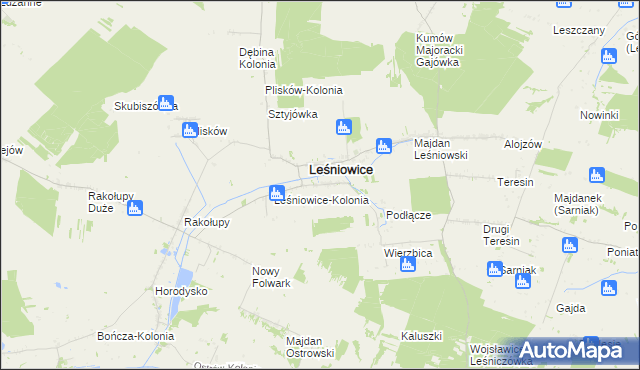 mapa Janówka gmina Leśniowice, Janówka gmina Leśniowice na mapie Targeo