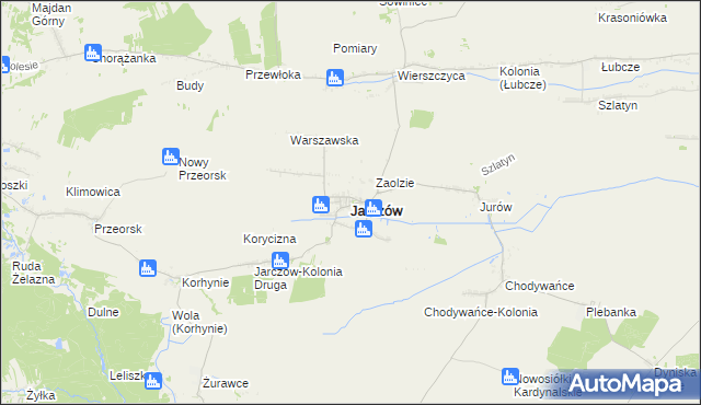 mapa Jarczów, Jarczów na mapie Targeo