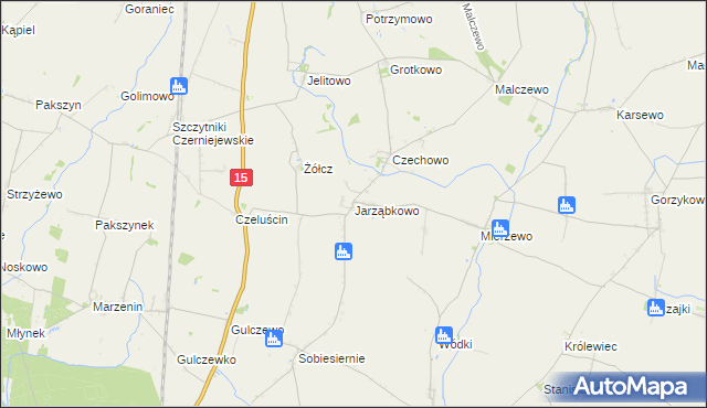 mapa Jarząbkowo, Jarząbkowo na mapie Targeo