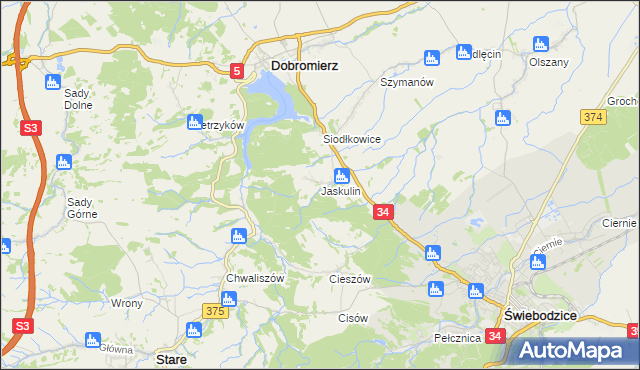 mapa Jaskulin, Jaskulin na mapie Targeo