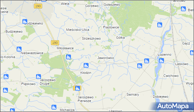 mapa Jaworówko, Jaworówko na mapie Targeo