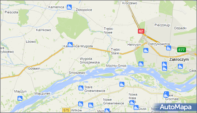 mapa Jaworowo-Trębki Stare, Jaworowo-Trębki Stare na mapie Targeo