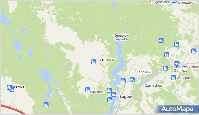 mapa Jemiołów, Jemiołów na mapie Targeo