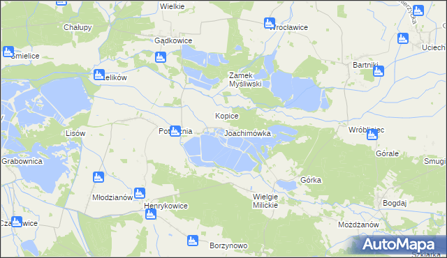 mapa Joachimówka, Joachimówka na mapie Targeo