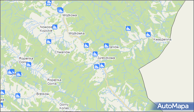 mapa Jureczkowa, Jureczkowa na mapie Targeo