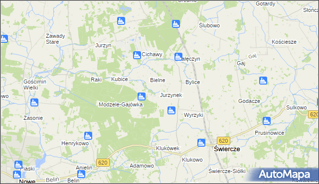 mapa Jurzynek, Jurzynek na mapie Targeo