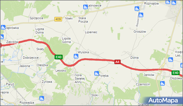 mapa Kadłubiec, Kadłubiec na mapie Targeo