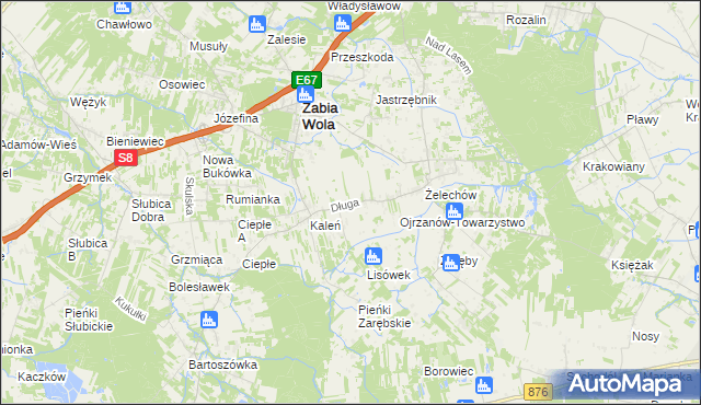 mapa Kaleń-Towarzystwo, Kaleń-Towarzystwo na mapie Targeo