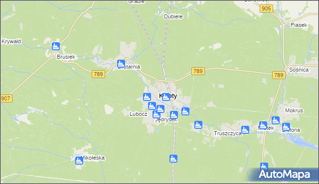 mapa Kalety powiat tarnogórski, Kalety powiat tarnogórski na mapie Targeo