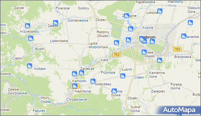 mapa Kaliś, Kaliś na mapie Targeo