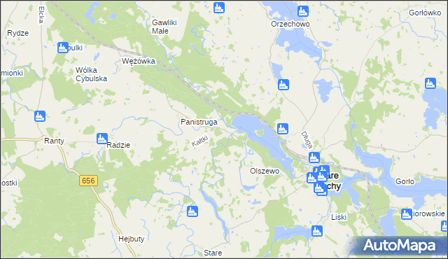 mapa Kałtki, Kałtki na mapie Targeo