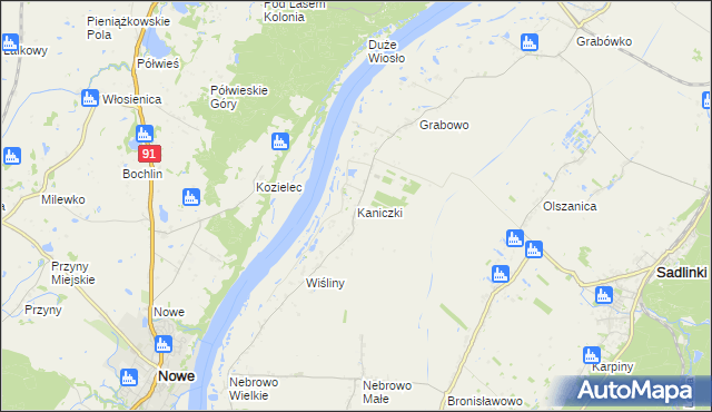 mapa Kaniczki, Kaniczki na mapie Targeo