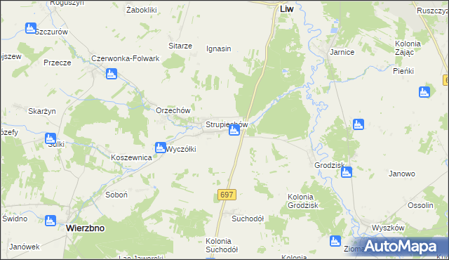 mapa Karczewiec, Karczewiec na mapie Targeo