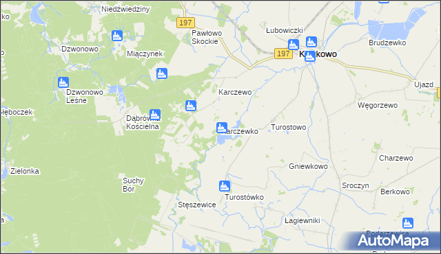 mapa Karczewko, Karczewko na mapie Targeo