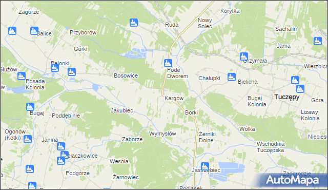 mapa Kargów, Kargów na mapie Targeo