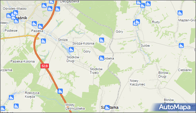 mapa Karpiówka, Karpiówka na mapie Targeo