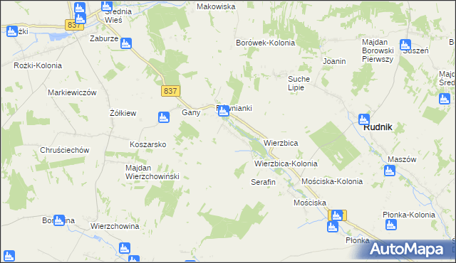 mapa Kaszuby, Kaszuby na mapie Targeo