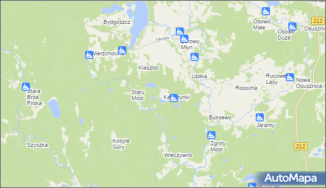 mapa Katarzynki gmina Lipnica, Katarzynki gmina Lipnica na mapie Targeo