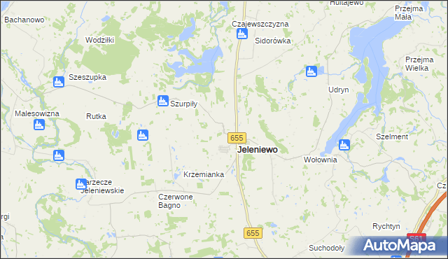 mapa Kazimierówka gmina Jeleniewo, Kazimierówka gmina Jeleniewo na mapie Targeo