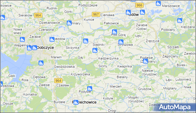 mapa Kędzierzynka, Kędzierzynka na mapie Targeo