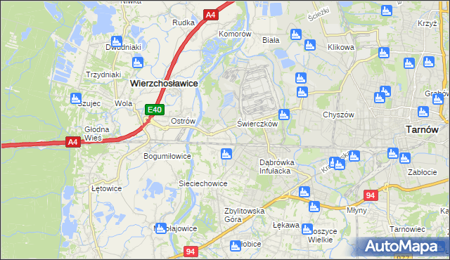 mapa Kępa Bogumiłowicka, Kępa Bogumiłowicka na mapie Targeo