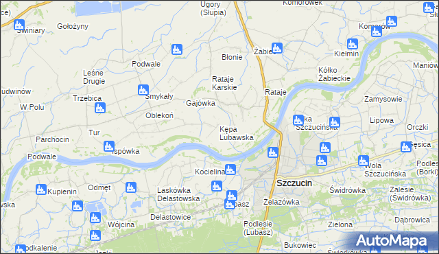 mapa Kępa Lubawska, Kępa Lubawska na mapie Targeo