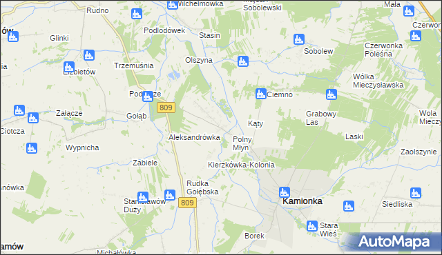 mapa Kierzkówka, Kierzkówka na mapie Targeo