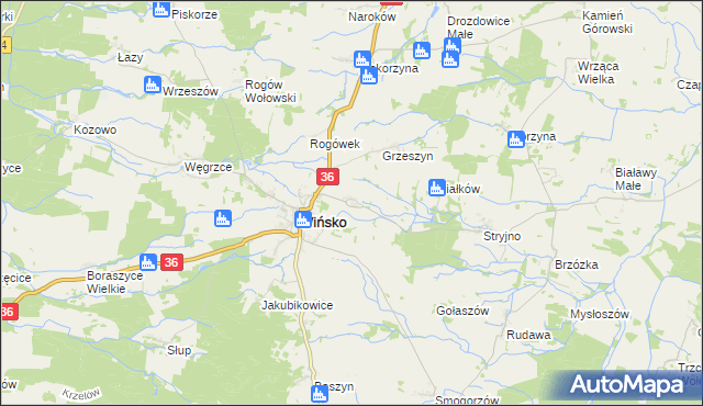 mapa Kleszczowice, Kleszczowice na mapie Targeo