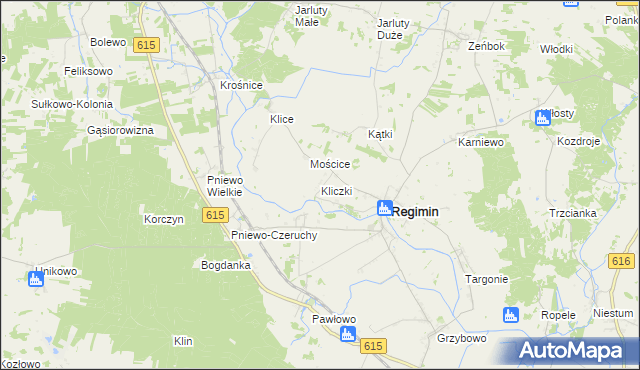 mapa Kliczki, Kliczki na mapie Targeo