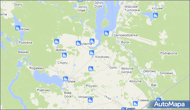 mapa Kliczkowy, Kliczkowy na mapie Targeo