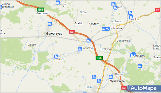 mapa Kłobuczyn, Kłobuczyn na mapie Targeo