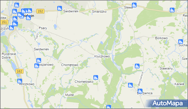 mapa Kluczkowo, Kluczkowo na mapie Targeo