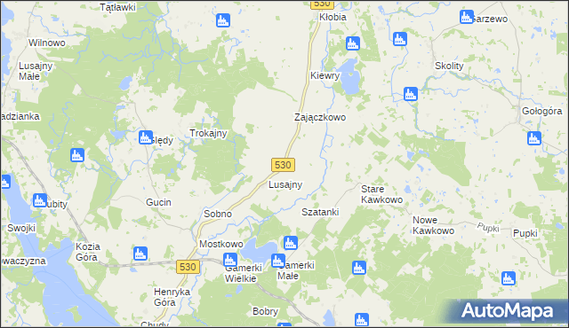 mapa Kojdy, Kojdy na mapie Targeo