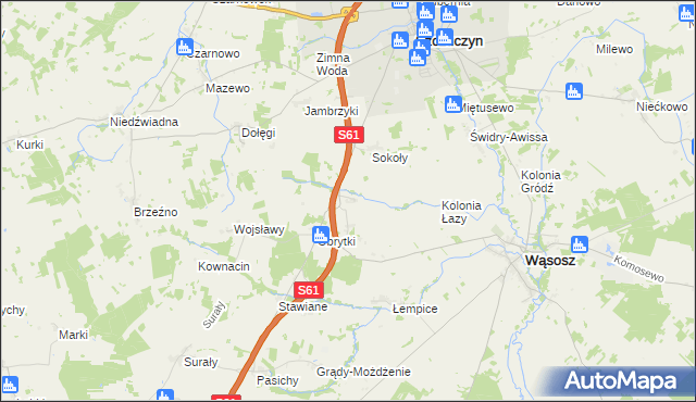 mapa Koniecki Małe, Koniecki Małe na mapie Targeo