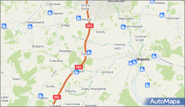 mapa Koniecki-Rostroszewo, Koniecki-Rostroszewo na mapie Targeo