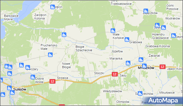 mapa Konstantynów gmina Mniszków, Konstantynów gmina Mniszków na mapie Targeo