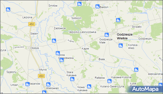 mapa Kopie, Kopie na mapie Targeo