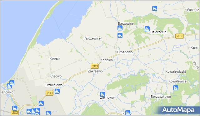 mapa Kopnica, Kopnica na mapie Targeo