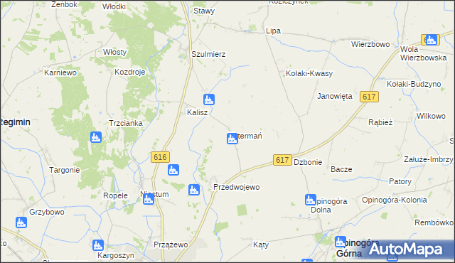 mapa Kotermań, Kotermań na mapie Targeo