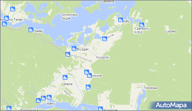 mapa Krusznik, Krusznik na mapie Targeo