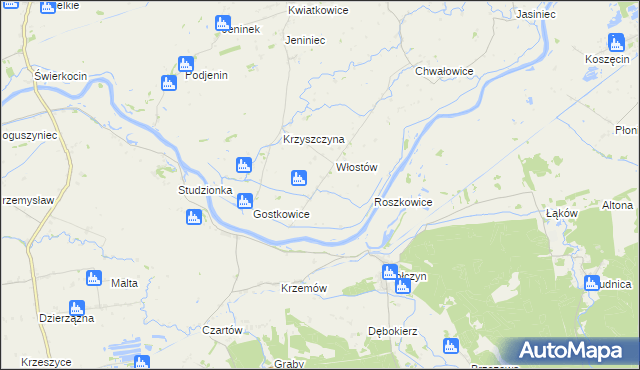 mapa Krzyszczynka, Krzyszczynka na mapie Targeo