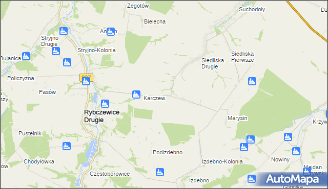 mapa Ksawerówka, Ksawerówka na mapie Targeo